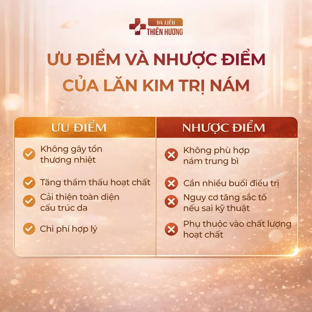 Lăn Kim Trị Nám: Ưu, Nhược Điểm & Hiệu Quả Điều Trị