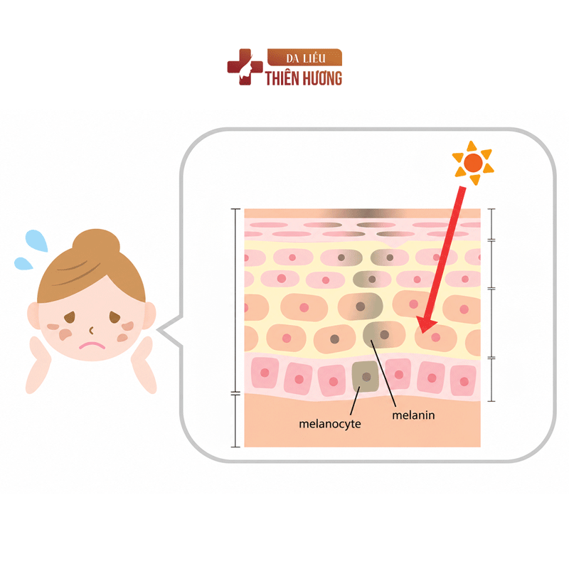 7 Nguyên Nhân Gây Nám Da Mặt Và Cơ Chế Hình Thành Sắc Tố Melanin